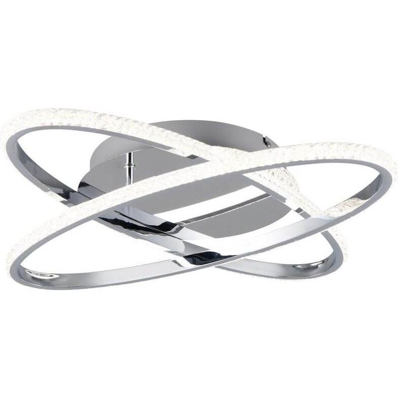 Reality, Wandleuchte + Deckenleuchte, Lane LED Deckenleuchte 27W dimmbar Chrom neutralweiss
