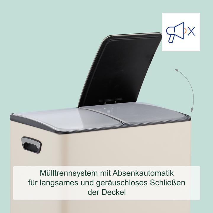 Produktbild Relaxdays Mülleimer Küche 2x 30 Liter (60 l)