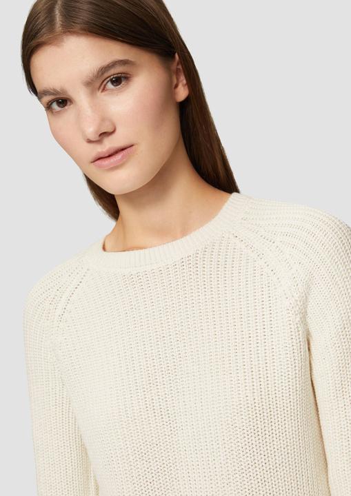 Produktbild S.Oliver Strickpullover Melierter Strickpullover mit Raglanärmeln (XXL)
