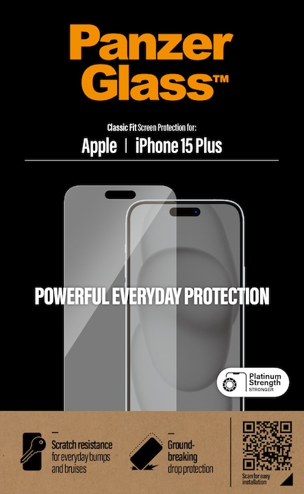 Produktbild PanzerGlass Screen Protector (1 Stück, Apple iPhone 15 Plus)