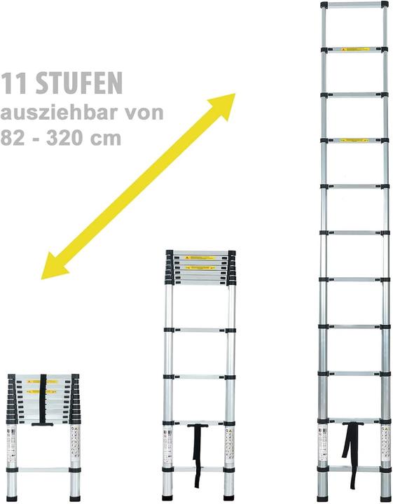 Produktbild Eaxus Teleskopleiter (Teleskopleiter, 320 cm)