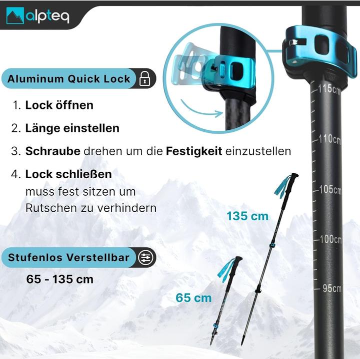 Produktbild Alpteq Teleskop-Wanderstöcke