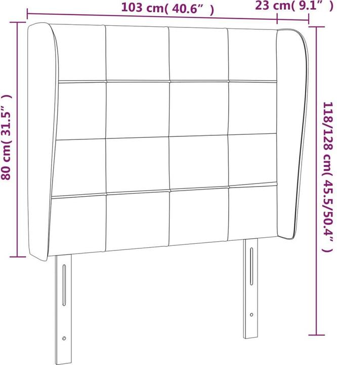 Image du produit vidaXL Sherwynd (103 x 23 x 128 cm)