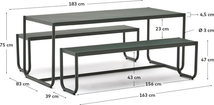 Produktbild Kave Home Sotil (183 x 83 x 75 cm)