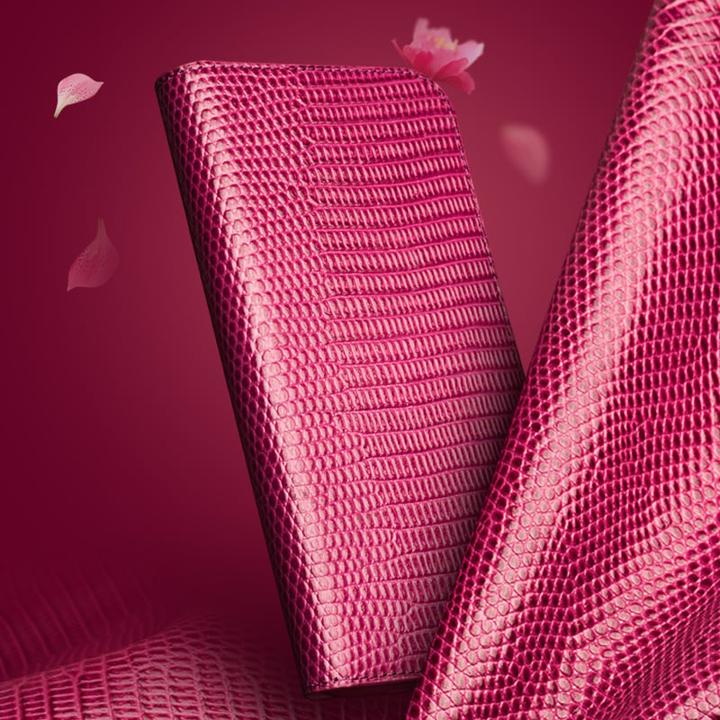 Actual product image QiAlino Croco Flip cover (Apple iPhone 16 Pro Max)