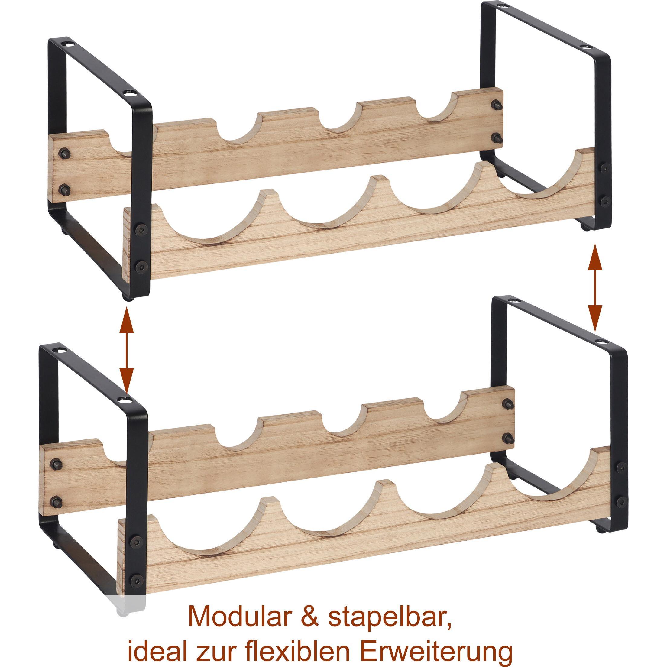 Relaxdays, Scaffale vino, Scaffale vini (8 bombole)