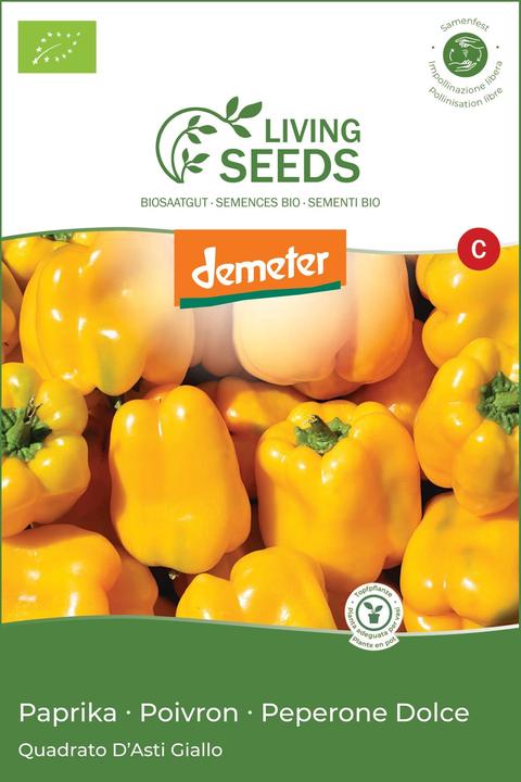 Produktbild Living Seeds Paprika Quadrato D'asti Giallo (Gemüsesamen)