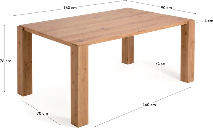 Actual product image Kave Home Deyanira (160 x 90 x 76 cm)
