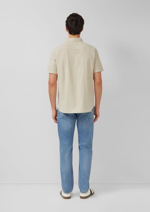 Immagine prodotto s.Oliver Regular Fit: Strukturiertes Kurzarmhemd aus Baumwolle (S)