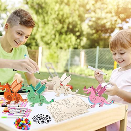 Produktbild Activity Board Dinosaurier-Bastelset aus Holz, Dinosaurier zum Bemalen