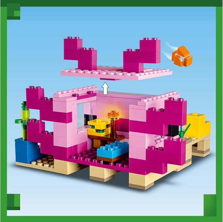 Produktbild LEGO Das Axolotl-Haus (21247, LEGO Minecraft)