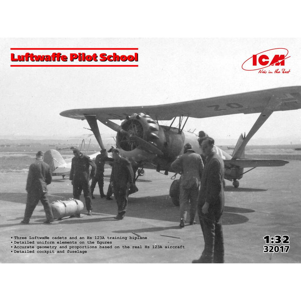 ICM Luftwaffe Pilot School (Hs 123A (late) with crew) (32017)