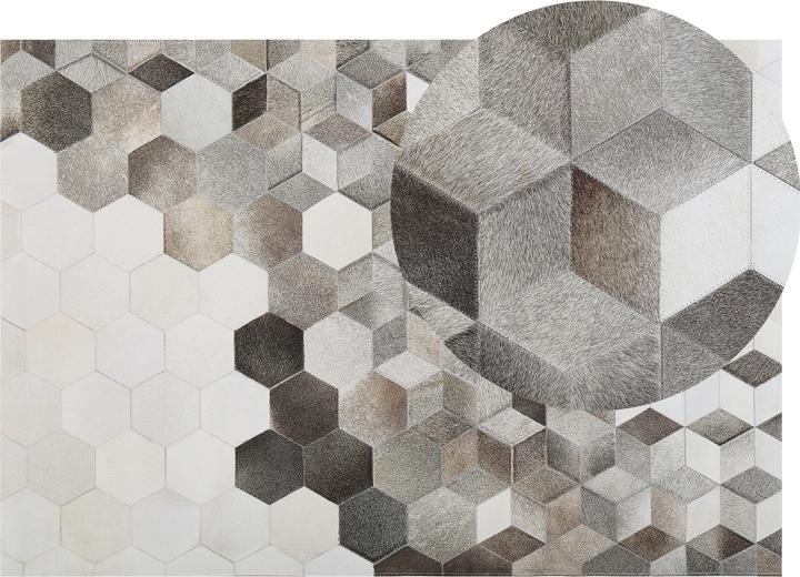 Produktbild Beliani Leder-Patchwork-Teppich (140 x 200 cm)