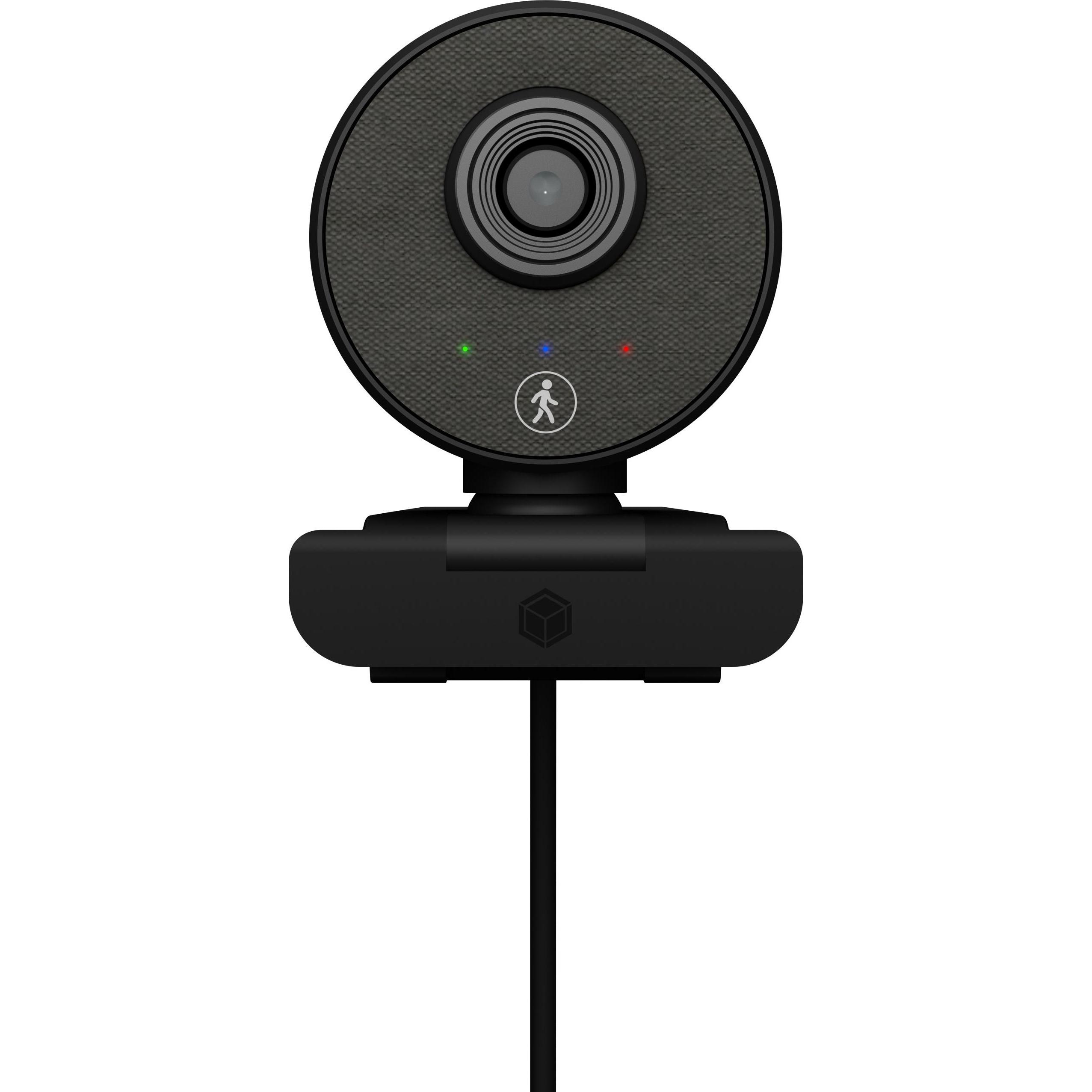 Icy Box IB-CAM501-HD (2 Mpx), Webcam, Schwarz