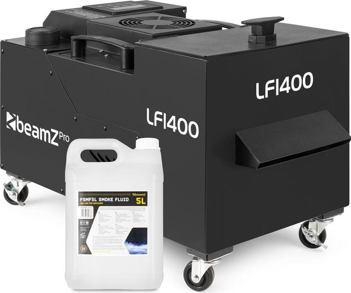BeamZ Professional LF1400 low fogger set met 5 liter vloeistof - Ultrasoon - 1400W