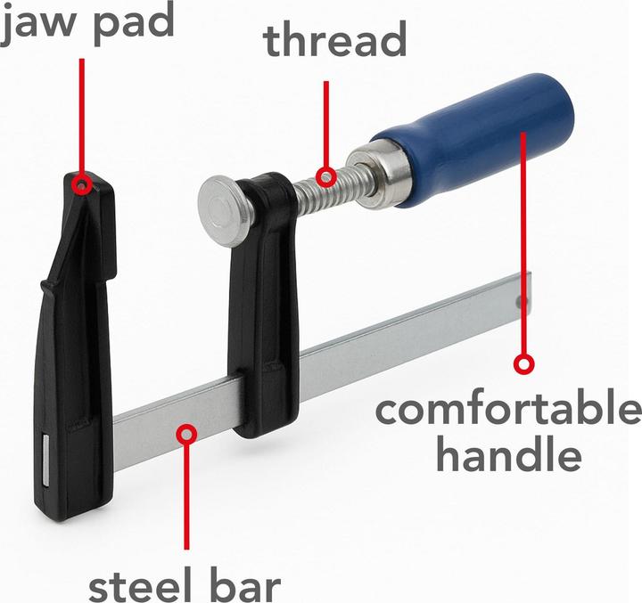 Produktbild Velleman SCHRAUBZWINGE 100 mm x 50 mm (100 mm)