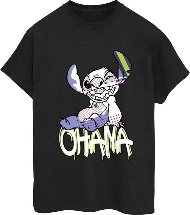 Immagine prodotto Disney Lilo And Stitch Ohana Graffiti Maglietta Ampia Donna (3XL)