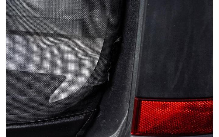 Actual product image VanQuito Mosquito net in the rear