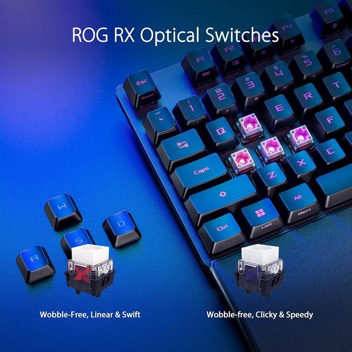 Produktbild ASUS Tastatur ROG STRIX SCOPE II RX RXRD franz. Layout (FR, Kabelgebunden)