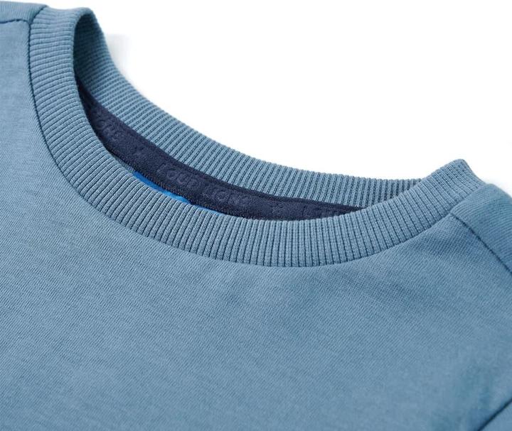 Immagine prodotto vidaXL Camicia da bambino a maniche lunghe blu medio 92,Materiale: 100 (92)