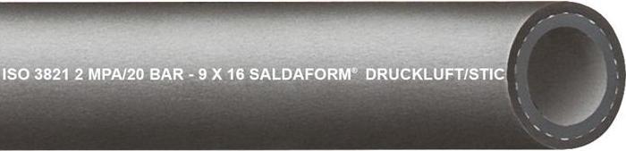 Produktbild Norres Argonschlauch SALDAFORM/SCHWARZ ID 9,0mm Wandst.3,5mm AD 16,0mm L.40m TEGUMA - VPE: 40