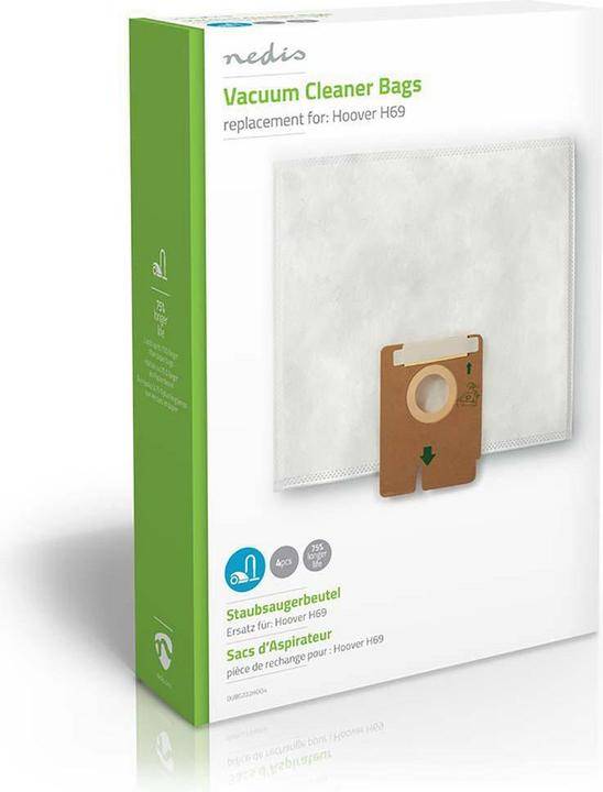 Produktbild Nedis Staubsaugerbeutel Hoove R H69 (4 x)
