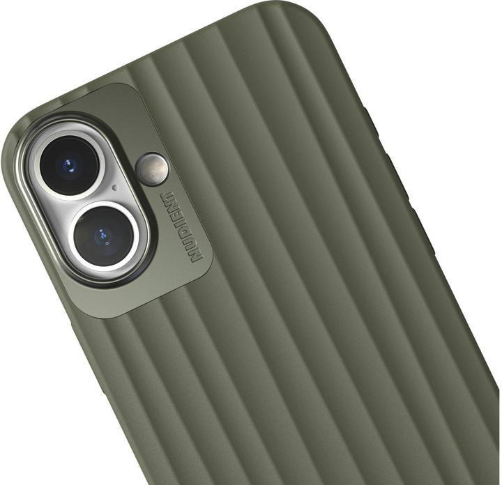 Produktbild Nudient Back Cover Bold MagSafe iPhone 16 Plus Olive Green (Apple iPhone 16 Plus)
