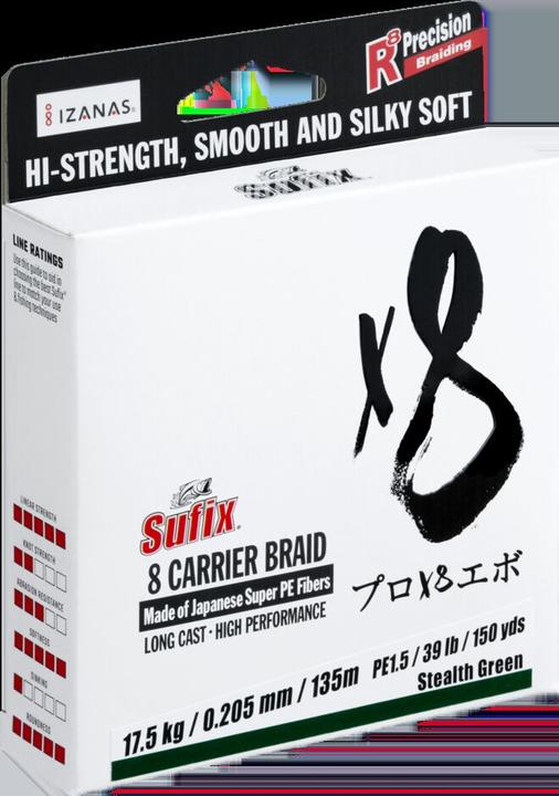 Produktbild Sufix x8 (5 kg, 0.10 mm)