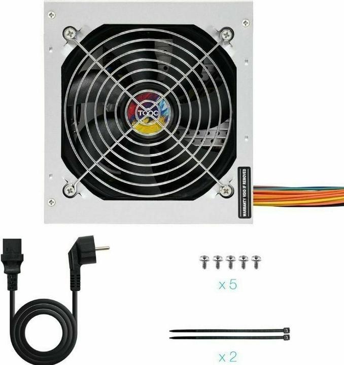 Actual product image Tooq Technology Alimentation ATX TooQ Apolo - 550W (Gris) (550 W)
