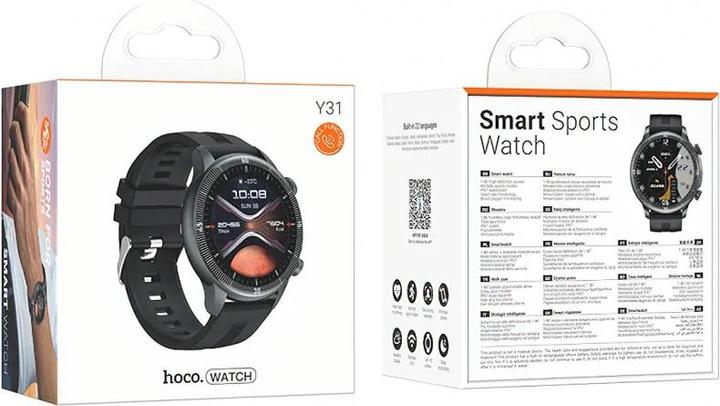 Produktbild Hoco Other Computer Accessory Smartwatch 1,46" TFT IP67 with call function Y31 black (46 mm)