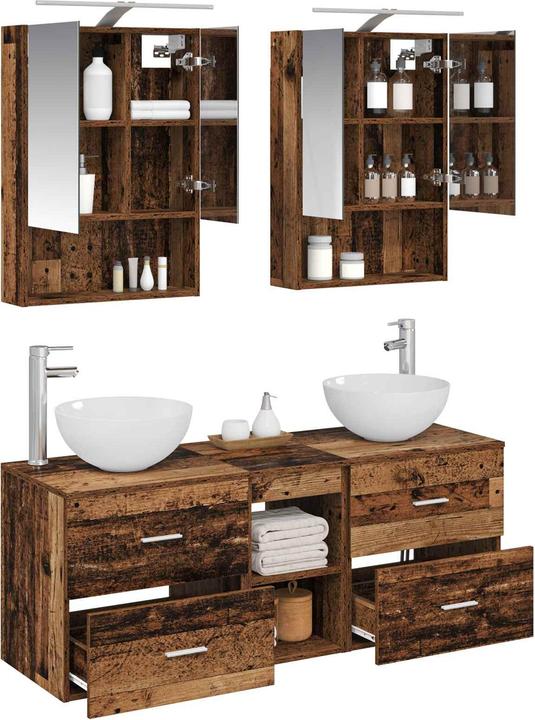 Produktbild vidaXL Badezimmerspiegel-Set (14.50 x 70 cm)