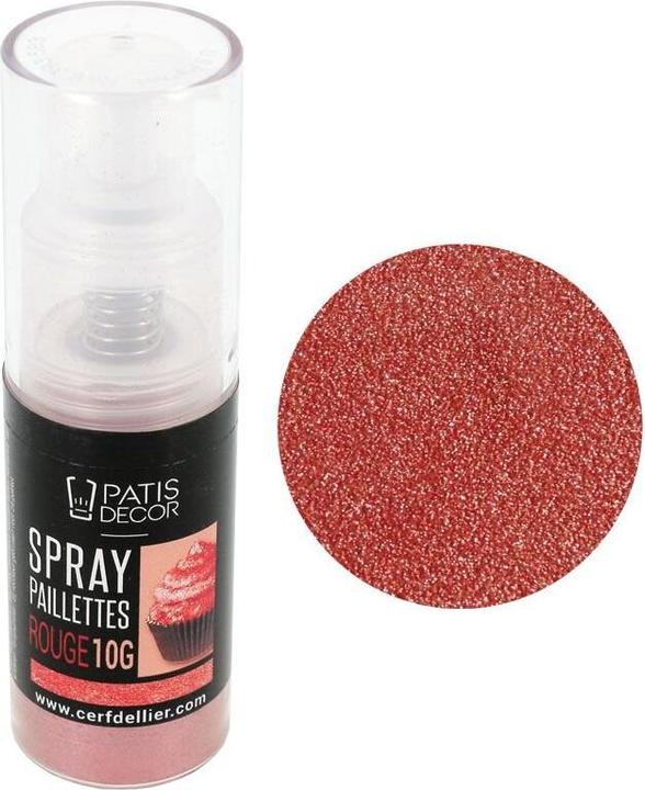 Actual product image Cerf-Dellier Glitter spray red (1 x)