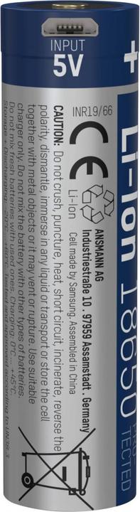 Produktbild Ansmann Li-Ion Akku 18650 (1 Stk., 18650, 3400 mAh)