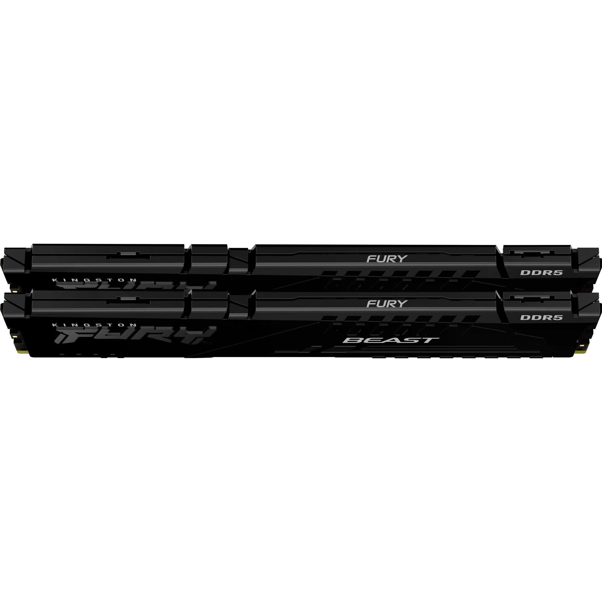 Thumbnail - Kingston 32GB DDR5 6800MT/S CL34 DIMM (2 x 16GB, 6800 MHz, DDR5-RAM, DIMM), RAM, Schwarz