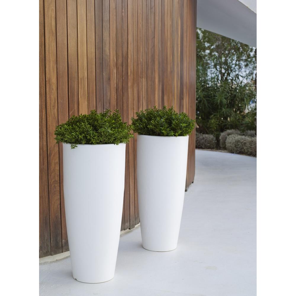 Thumbnail - Newgarden, Blumentopf, BAMBU 90 Pflanzkübel XXL gross doppelwandig rund, hoch ø40x90cm terrakotta 16L outdoor