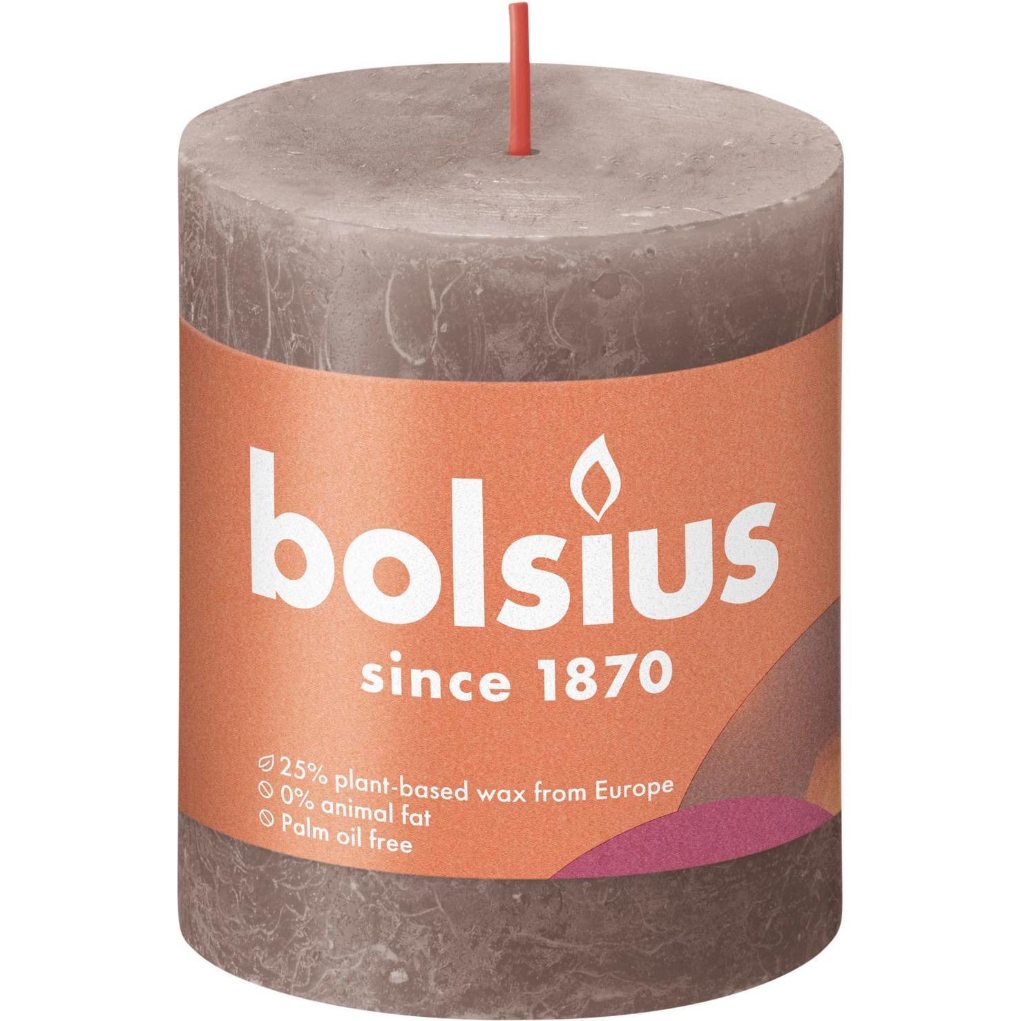 4x Bolsius, Kerzen, Stumpenkerze 'Rustiko Shine' (1 Stk.)