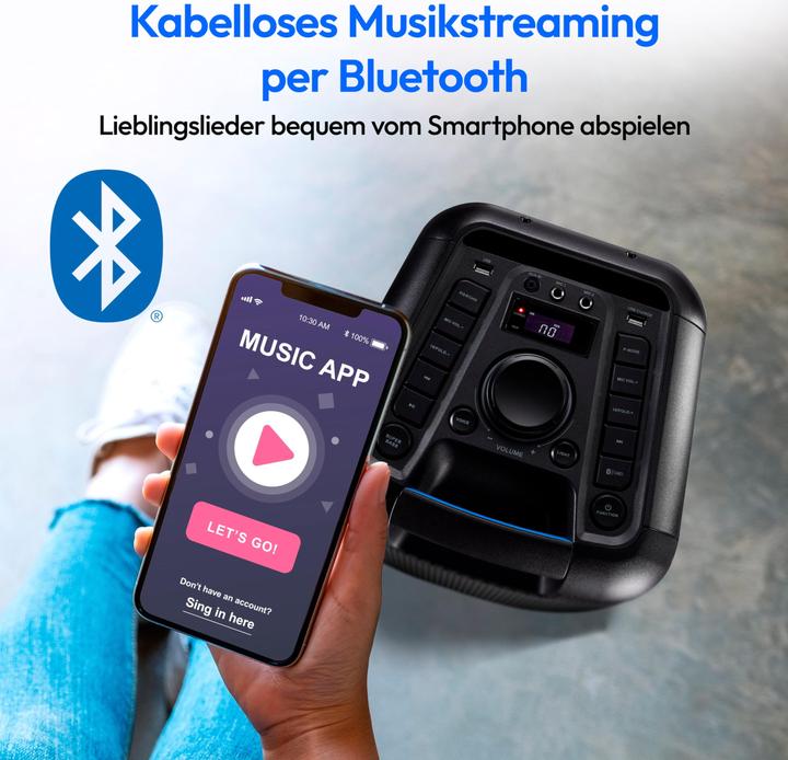 Actual product image Medion LIFE® PX-1 Plus Partylautsprecher