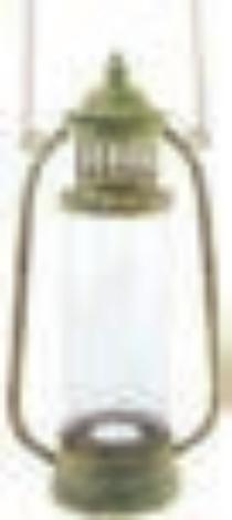 Actual product image Esschert Design Aged Metal Green Lantern L (1 x)
