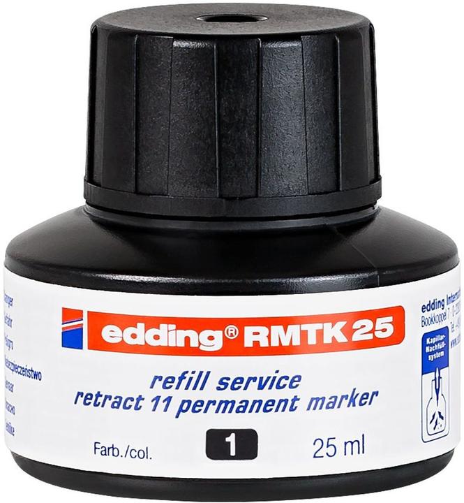 Image du produit Edding Cartouche d'encre Recharge d'encre RMTK25 25 ml, noir (Dispositif de recharge, Noir)