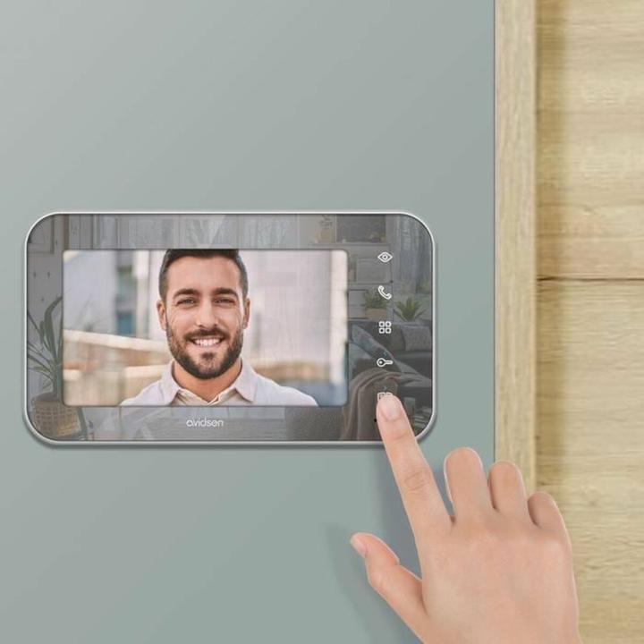 Produktbild Avidsen MAYA Video-Türsprechanlage Kabelgebunden Komplett-Set Aluminium (Kabelgebunden)