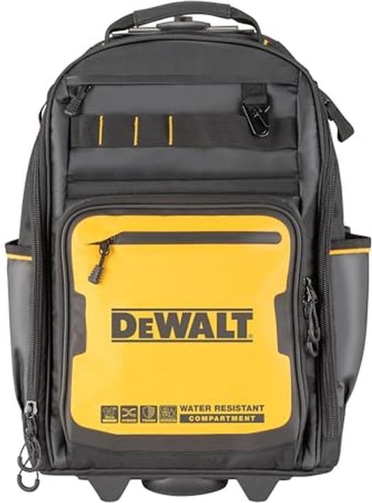Actual product image DeWalt Tool rucksack with pockets from the Soft Storage series on wheels, telescopic handle (46 pieces)