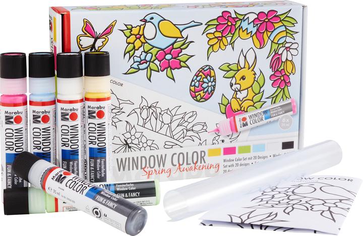Image du produit Marabu Window Color Fun and Fancy "Éveil du printemps (Multi)