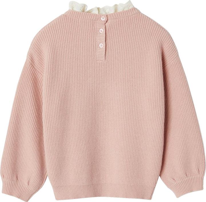 Image du produit Vertbaudet Mädchen Pullover mit Volantkragen, Capsule Collection MAMA, TOCHTER & BABY Oeko-Tex (110)