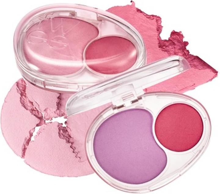 Fwee Mellow Dual Blush Pk01 Love Me Highkey Dual Color Jelly Texture 12 Colors
