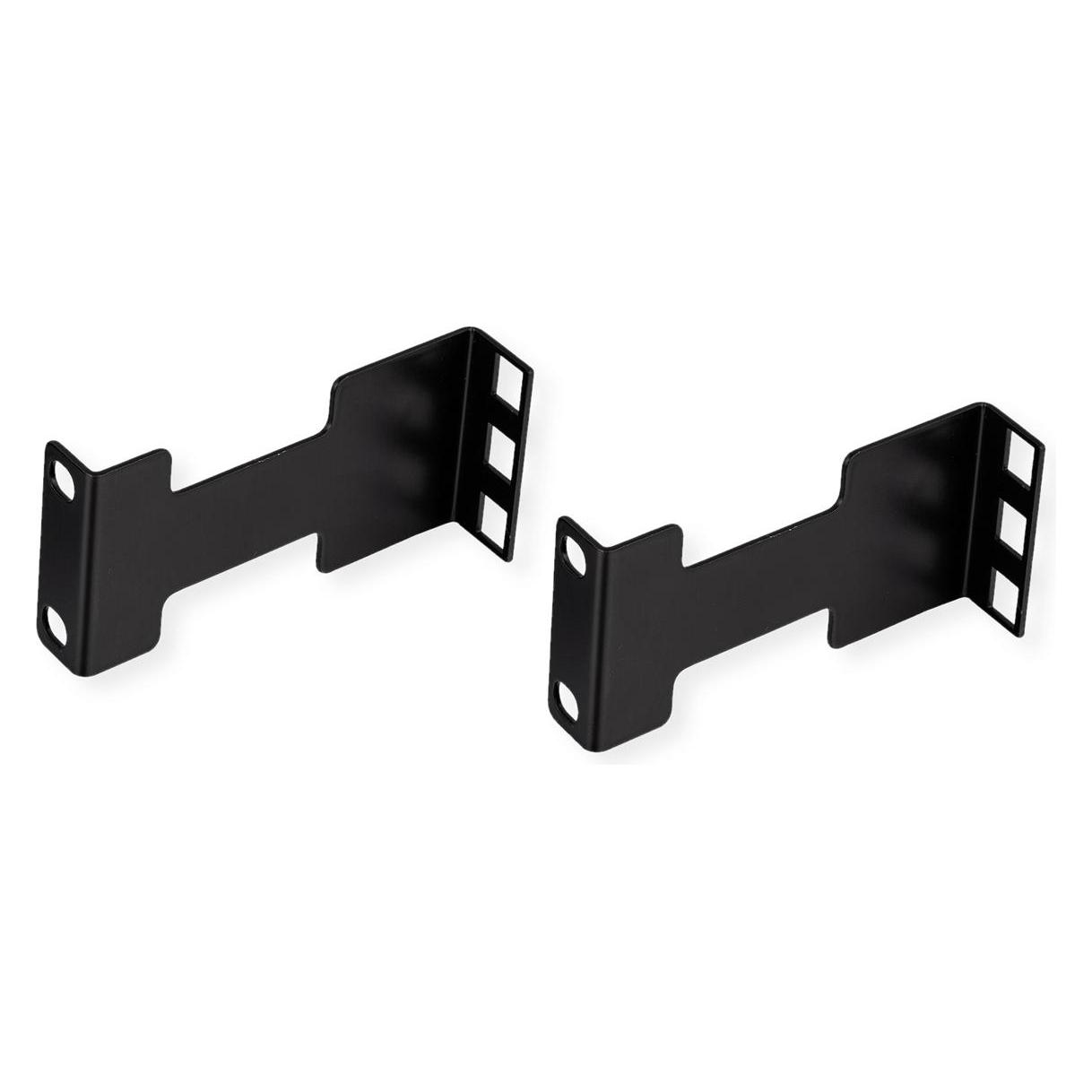 Value 19"-Schrank Tiefenerweiterung 101, 5mm, 1HE, Serverschrank Zubehör, Schwarz