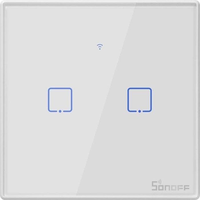 Produktbild Sonoff Smart Switch WiFi RF 433 T2 EU TX (2-channel) updated