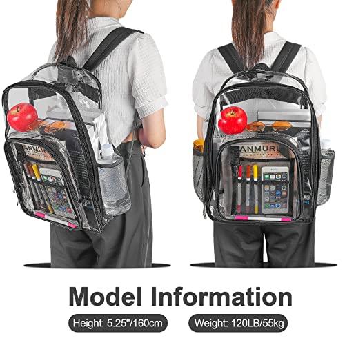 Image du produit Only-Bags.Store Sac à dos Sac à dos transparent en plastique Sac à dos scolaire Sac à dos transparent en plastique