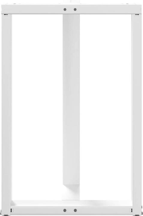 Actual product image VidaXL Bar table legs T-shape 2 pcs. White 60x35x(91-92) cm steel table leg