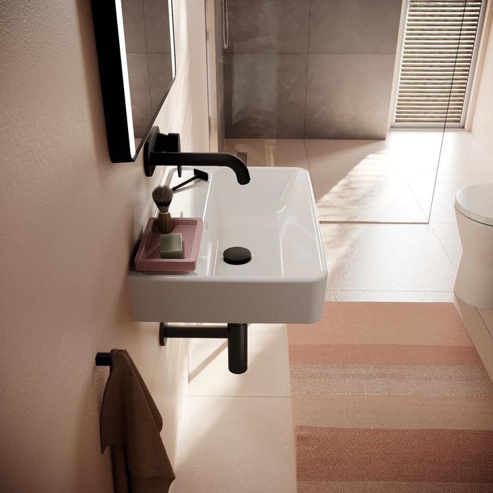 Produktbild hansgrohe Xanuia Q Waschtisch Compact, ohne Hahnloch, mit Überlauf, 550x370mm, SmartClean, weiss (580 mm, 200 mm)