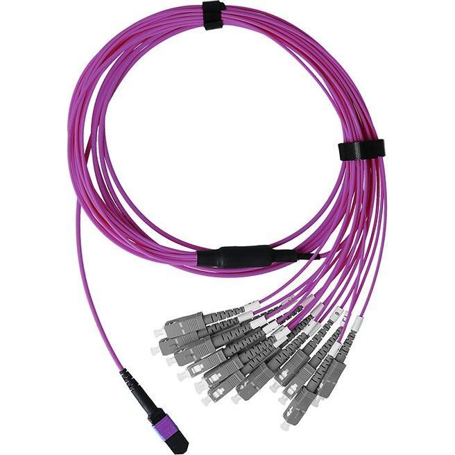 Thumbnail - BlueOptics LWL MTP/8xSC Duplex Breakout Kabel OM4 2 Meter (2 m), Netzwerkkabel